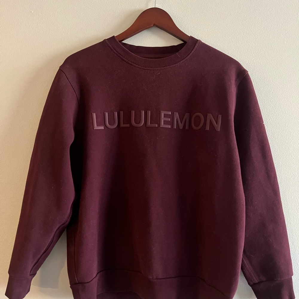 lululemon athletica Men's Deep Burgundy Crewneck Sweatshirt